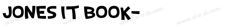 Jones it Book字体转换